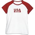 T-Shirt Raglan Woman White " Usa Industrial Biochemist " Occupations