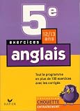 Revue Hatier  / Chouette Entraînement : Anglais, de la 5e à la 4e - 12-13 ans (+ corrigés)