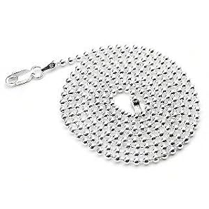3mm Sterling Silver 24