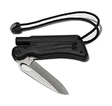 Light my fire swedish fire steel and Folding Survival Knife + whistle