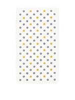Pandora Alfombra de Baño Polka (Blanco/Gris Claro/Amarillo)