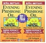 Evening Primrose Oil 1,300 mg., 117 mg. GLA (9%), Softgels 120 ct. + 120 ct. Bonus Pack, 2/120 ct.