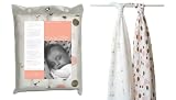 Aden + Anais Pink/Brown Muslin Baby Wraps (2 Pack)
