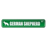  GERMAN SHEPHERD ST  STREET SIGN DOG