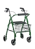 Drive Medical 10208GR-1 Go-Lite Rollator, Green