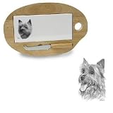 Wooden Cheese Board with Tile Insert featuring the Australian Terrier (12.75 inches)