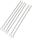 CEK Choice Straw Cleaner Brushes, Nylon bristles w/Stainless Steel Handle - 6 Piece Value Pack - 1/4