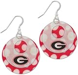 Georgia Bulldogs Capiz Double Shell Earrings