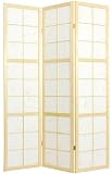 Asian Home Décor - 6ft. Mado Japanese Folding Shoji Privacy Screen Room Divider - 3 Panel Natural