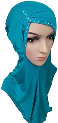 Full Coverage Underscarf Turban Look Front Teal