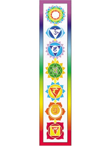 Rainbow Chakra Banner - White