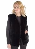 Mink Vest - Mahogany Mink V Neck Vest