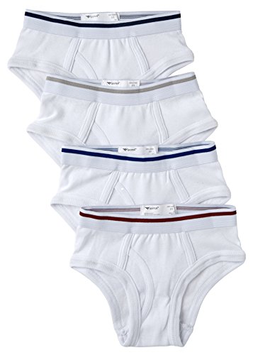 Sportoli® Boys Ultra Soft 100% Cotton White and Assorted Colors Briefs