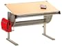 Links 50500450 Plato Schreibtisch Metall MDF Buche Dekor 115x73x62-93 cm