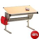 Links 50500450 Plato Schreibtisch Metall MDF Buche Dekor 115x73x62-93 cm