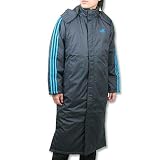 adidas アディダス adi-v II 中綿<strong>ロングコート</strong> CLIMAPROOF機能搭載ベンチコート ゴールドライント　ブルーライント　IL098-E90825