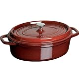 Staub 7 Quart Oval Cocotte, Grenadine