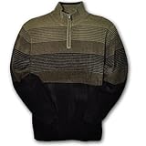 Cellinnie Chenille 1/4 Zip Horizontal Stripe Sweater for Big and Tall Best Price Cellinnie Chenille 1/4 Zip Horizontal Stripe Sweater for Big and Tall Best Price