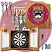Loyola University Chicago Dart Cabinet with Darts and Board