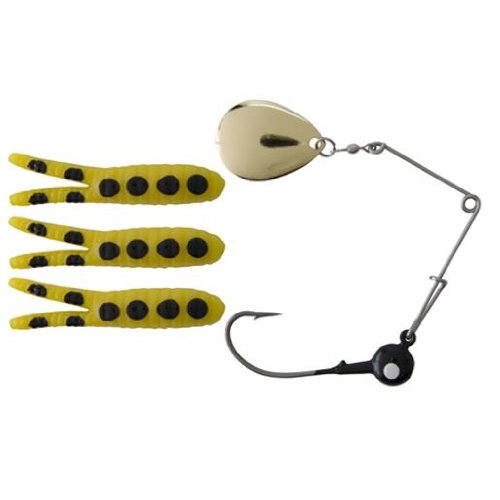 Johnson BSVP1/8-YBSP Beetle Spin Pack, Yellow/Black Spots, 1-1/2-Inch