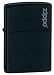 Zippo lighter - Black Matte Logo Windproof lighter