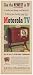 1950 Motorola Model 17F4 TV Television Radio Phono Print Ad