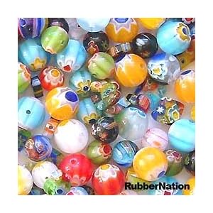 Jewelry-Maker-s-Millefiori-Millefiore-Glass-Beads-Rainbow-MIX-100-grams