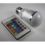 LED E27 RGB-Farbwechsel Highpower Spot 5W mit FBvon "123Trading"