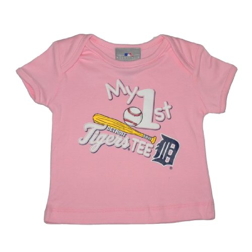 Infant / Baby MLB Detroit Tigers My First Tee T-Shirt - Pink (Size: 3/6)