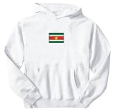 Sweatshirt White  Flag Transfer Suriname  State Country