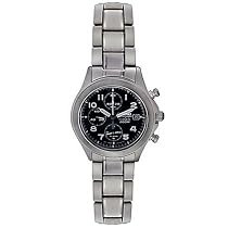 Seiko Men's Alarm Chronograph Titanium Watch #SNA139