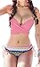 Lilyann Women's Girl Rockabilly Retro Bikini Swimsuit Set Beachwear