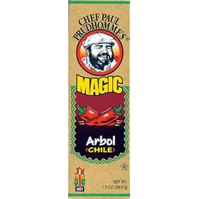 Chef Paul Prudhomme's Magic Seasoning Blends ~ Arbol Ground Dried Magic Chile, 1.3-Ounce Bottle