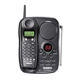 Uniden EXAI-398 900 MHz Cordless Phone with Call Waiting/Caller ID & Answering System (Black)