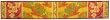 Laser Printed Split Bamboo Grapes Yellow 12" x 72" Runner