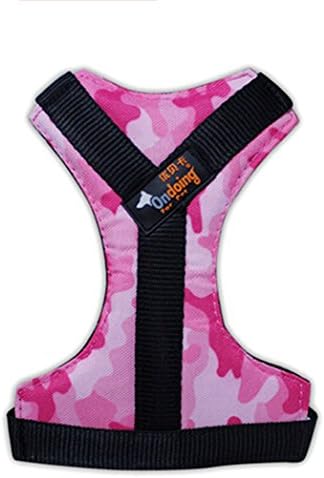 Camouflage Pet Dog Adjustable X-type Vest Harness Belt (XL, Pink)
