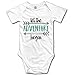 NVJUI JUFOPL ElinaDesdemona Let New Adventure Begin Cotton Infant Bodysuit Playsuit Union Suit Baby Short-Sleeve Bodysuit