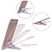 Phone holder, UKCOCO Multi-Angle Foldable Adjustable Adhesive Desk Stand For iPhone 7 6 6s, Samsung Galaxy S7 edge S6, Smartphone (White)