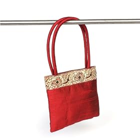 Silk Red Evening Bag Udder Joy Evening Bag [Red] -Fair Trade Gifts