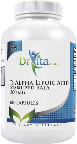 DrVita R-Alpha Lipoic Acid Stabilized RALA - 300 mg - 60 Cap