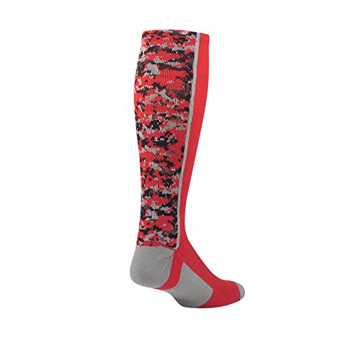 Tck digital camo otc socks (red, large)