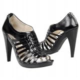 Michael Kors Pembroke Open Toe Bootie Heels Black