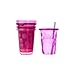 The First Years Straw Cup, Pink Take and Toss, 10 Ounce, 4-Count