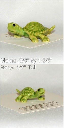 Hagen Renaker Ceramics Mama and Baby Turtles 419 and 279, Set of 2