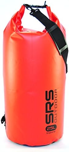 Explorer Dry Bag: 25L True-Volume Premium Waterproof Beach Bag - Guaranteed Sealed-Bag Capacity - Scarlet Red