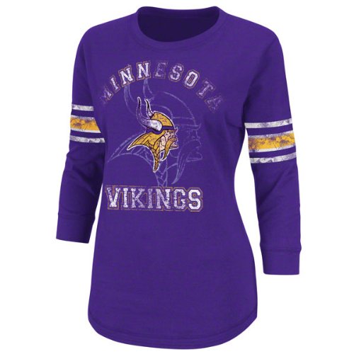 Minnesota Vikings Women's Victory Is Sweet Purple 3/4 Sleeve Top