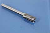 TEMO SB-3 TUNGSTEN CARBIDE ROTARY BURR 1/4 SHANK 3/8 HEAD Cylinder with End Cut