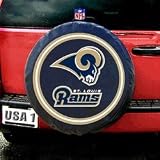 Saint Louis Rams NFL Spare Tire Cover (Black)