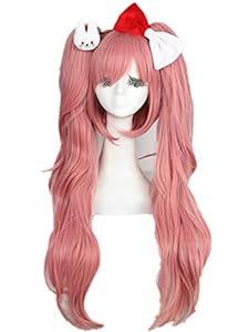 L-email Dangan-ronpa Enoshima Junko Lovely Headdress Rabit&bowknot Hair Accessories Wig