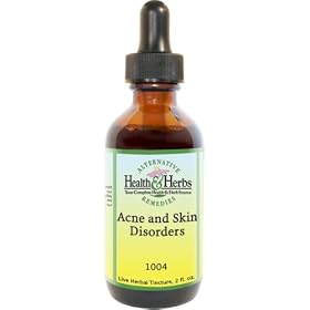 Click here to buy Acne and Skin Disorders 2 oz Tincture Extract by Alternative Health & Herbs.